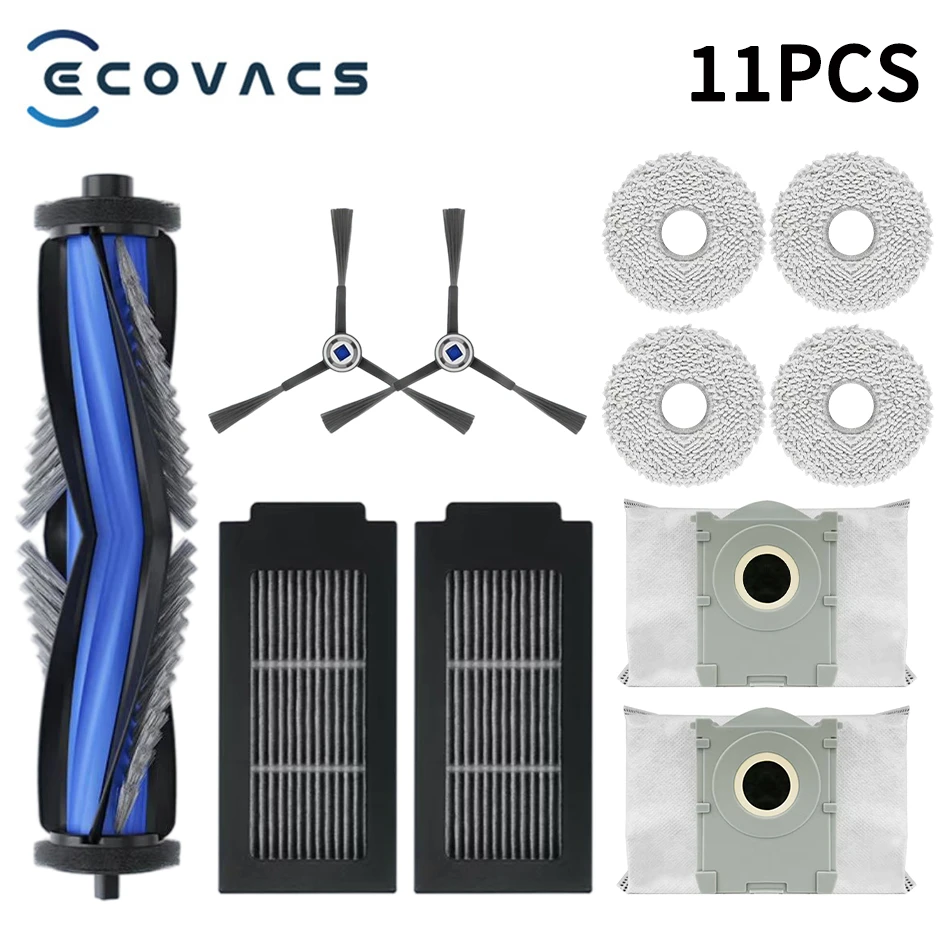 

ECOVACS T50 PRO OMNI / T50 OMNI Запасная часть для робота-пылесоса Аксессуар Основная боковая щетка Hepa-фильтр Швабра Мешок для пыли