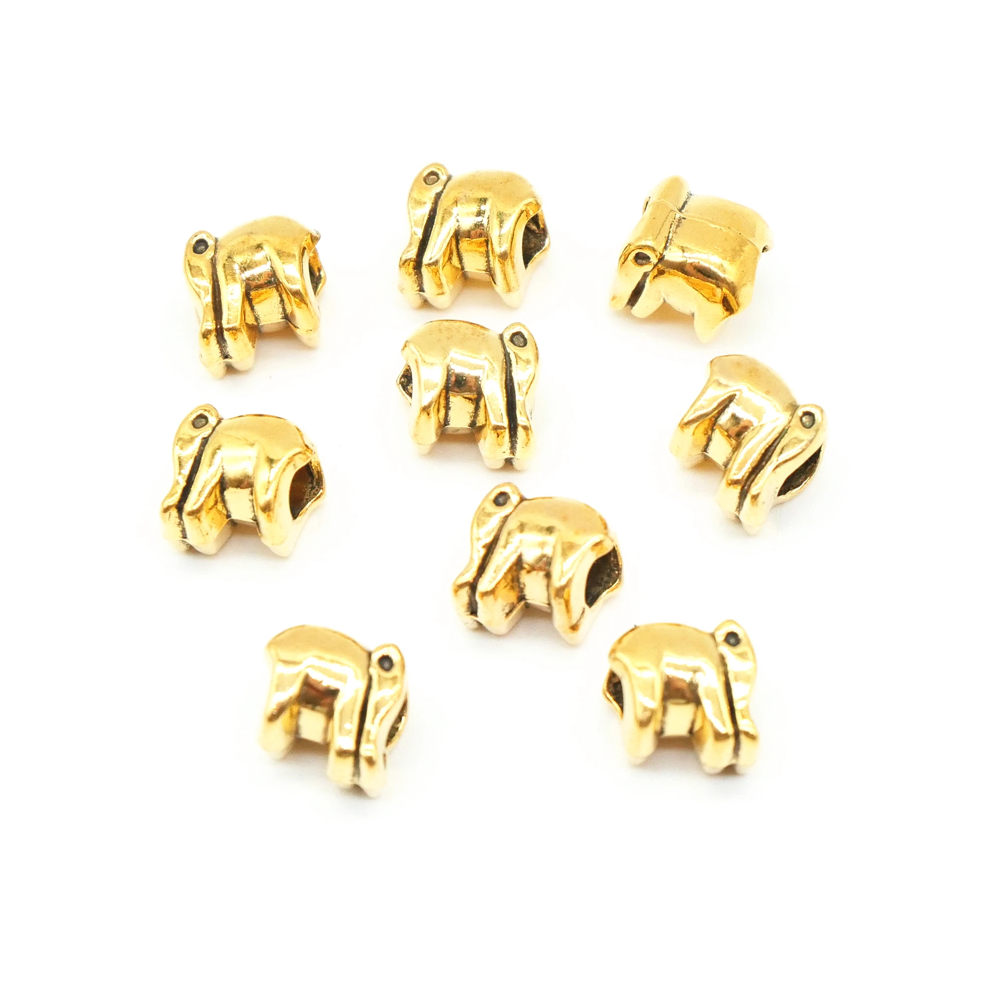 16 шт., бусины-шармы для браслета, 10 х10х8 мм