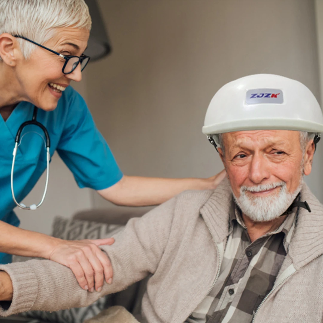 

Cost-effective Head Massage Instrument 810nm LED PBM Helmet for Alzheimer and Dementia healing