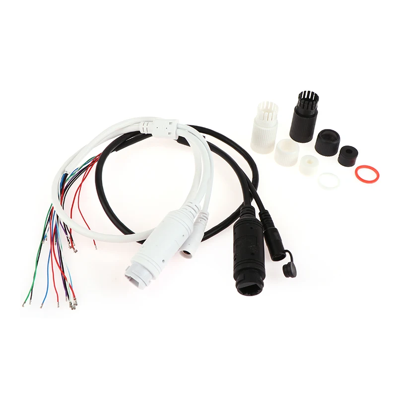 

1PC 48V To 12V POE 9 Cores Cable With DC Audio IP Camera RJ45 Cable Built In PoE Module For CCTV IP Camera