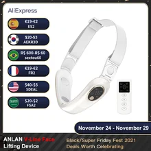 ANLAN V-Line Face Lifting Device Vibration Face Massager Photon Light Therapy EMS Facial Lifting Belt Chin Lift Home Use Devices