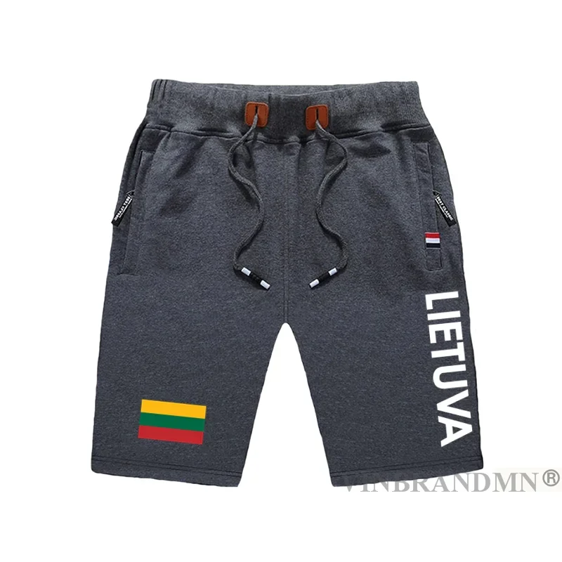 Литва ЛТУ Lietuva Lietuvos мужские шорты пляжные для тренировок с флагом и карманом на