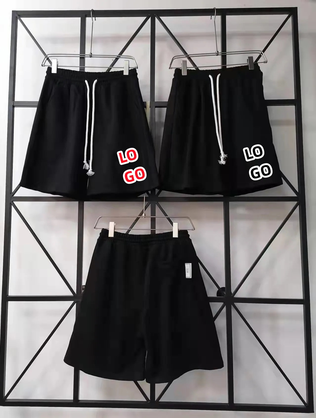 

AMI Alexandre Mattiussi Unisex Men's Women's Couples Casual Trend Fashion Pure Cotton Solid Color Casual Shorts Boyfriend H8005