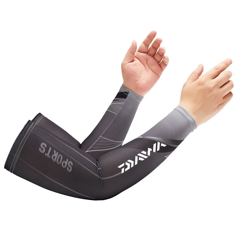 

Outdoor Sports Fishing Arm Cover Sleeves Unisex Breathable Ice Silk Sunscreen Cuff Uv Protection Cycling Running Soft Sleeves