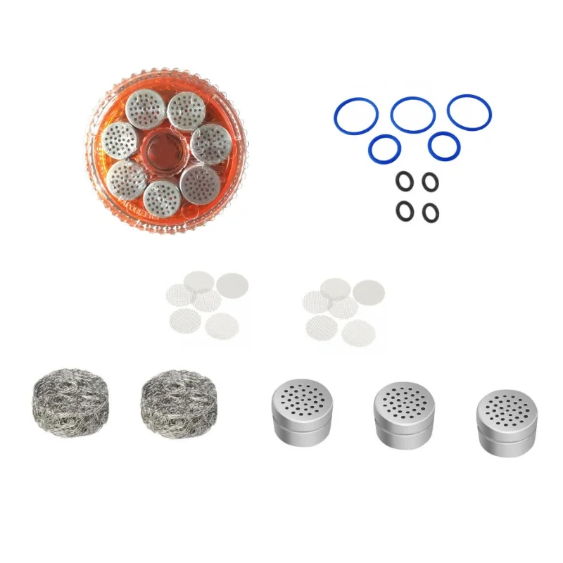 

Magazine with 7 Dosing Capsules + 2 Liquid pad + Seal Ring Set + 2 Screen set + 3 Dosing Capsule