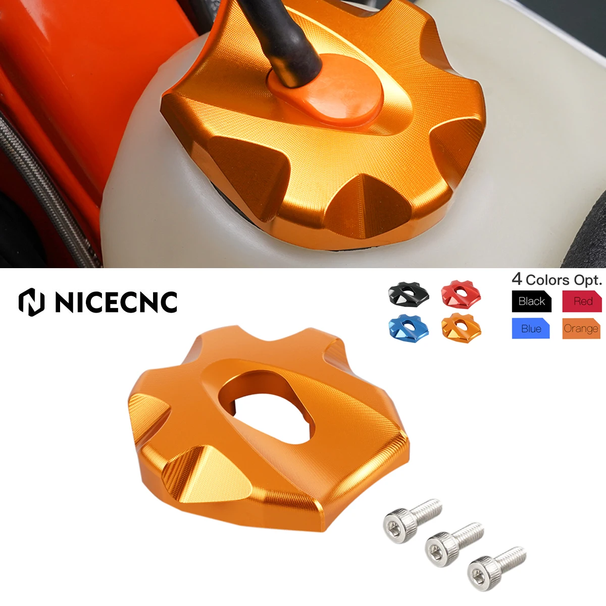 

NiceCNC Gas Fuel Tank Cap Case Guard Cover for KTM 125 250 300 350 400 450 500 EXC EXCF XC XCF XCW XCF-W TPI Sixdays 2014-2022