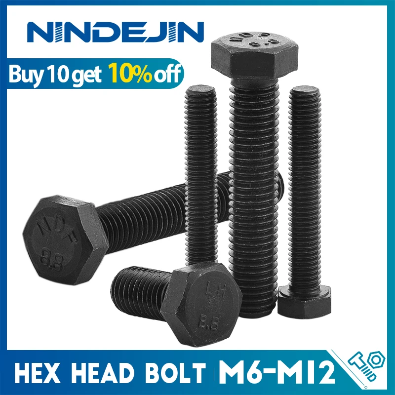 

NINDEJIN шестигранные болты из углеродистой стали M6 M8 M10 M12 M14
