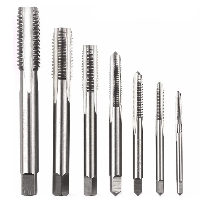 

5/7pcs HSS Machine Screw Thread Metric Plug Tap Screw Taps 3mm 4mm 5mm 6mm 8mm M3-M12 Plug Tap Set Kit Screw Thread Tap Drill
