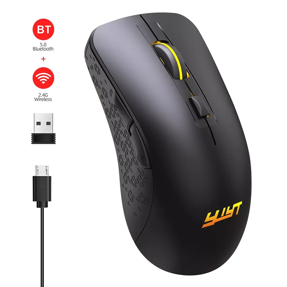 

Мышь компьютерная беспроводная оптическая, 4,0 + 2,4 ГГц, 2400DPI