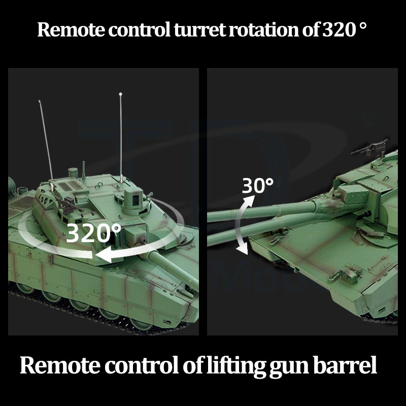 Фото Радиоуправляемый танк Tongde 1/16 H2408 Leclerc Battle Tank RTR Инфракрасная система BB Стрельба 320 градусов 2,4 ГГц Модель игрушек с дистанционным управлением №4