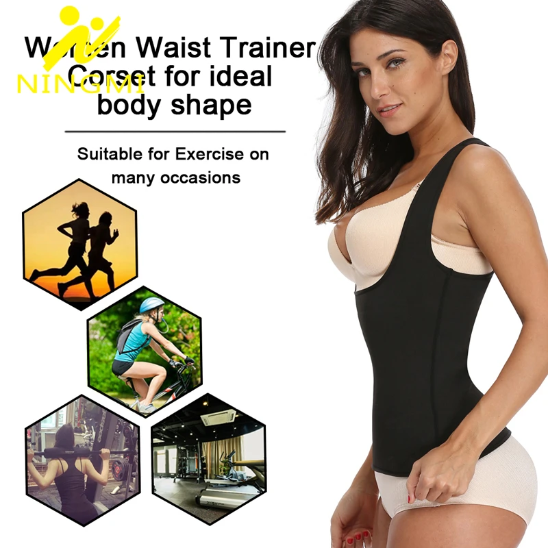 Женский пояс NINGMI неопреновый жилет с коротким рукавом для потоотделения потеря