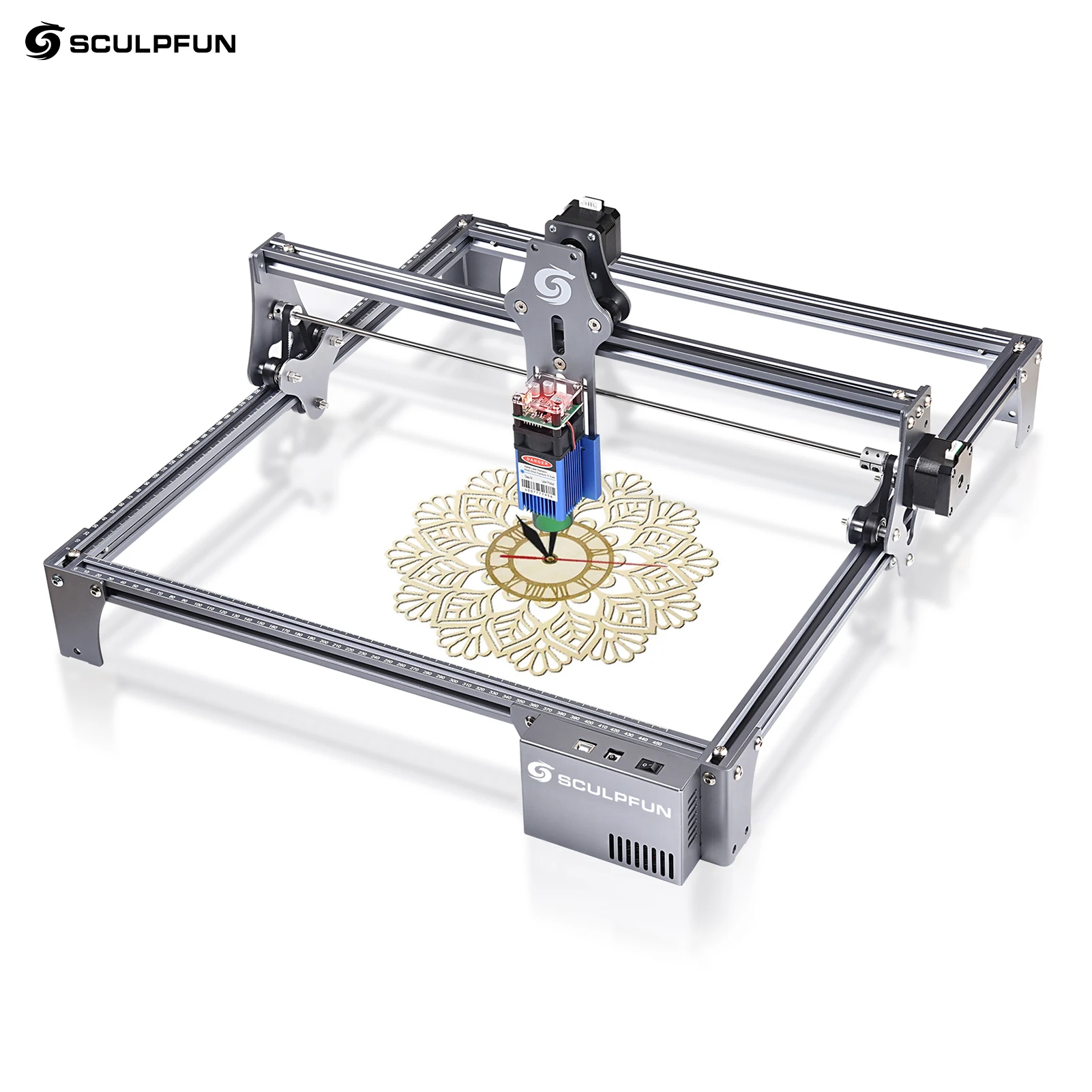 

SCULPFUN S6 Pro Laser Engraver LD+FAC Spot Ultra-thin Focus Desktop DIY Engraving Cutting Machine High Precision 410x420mm
