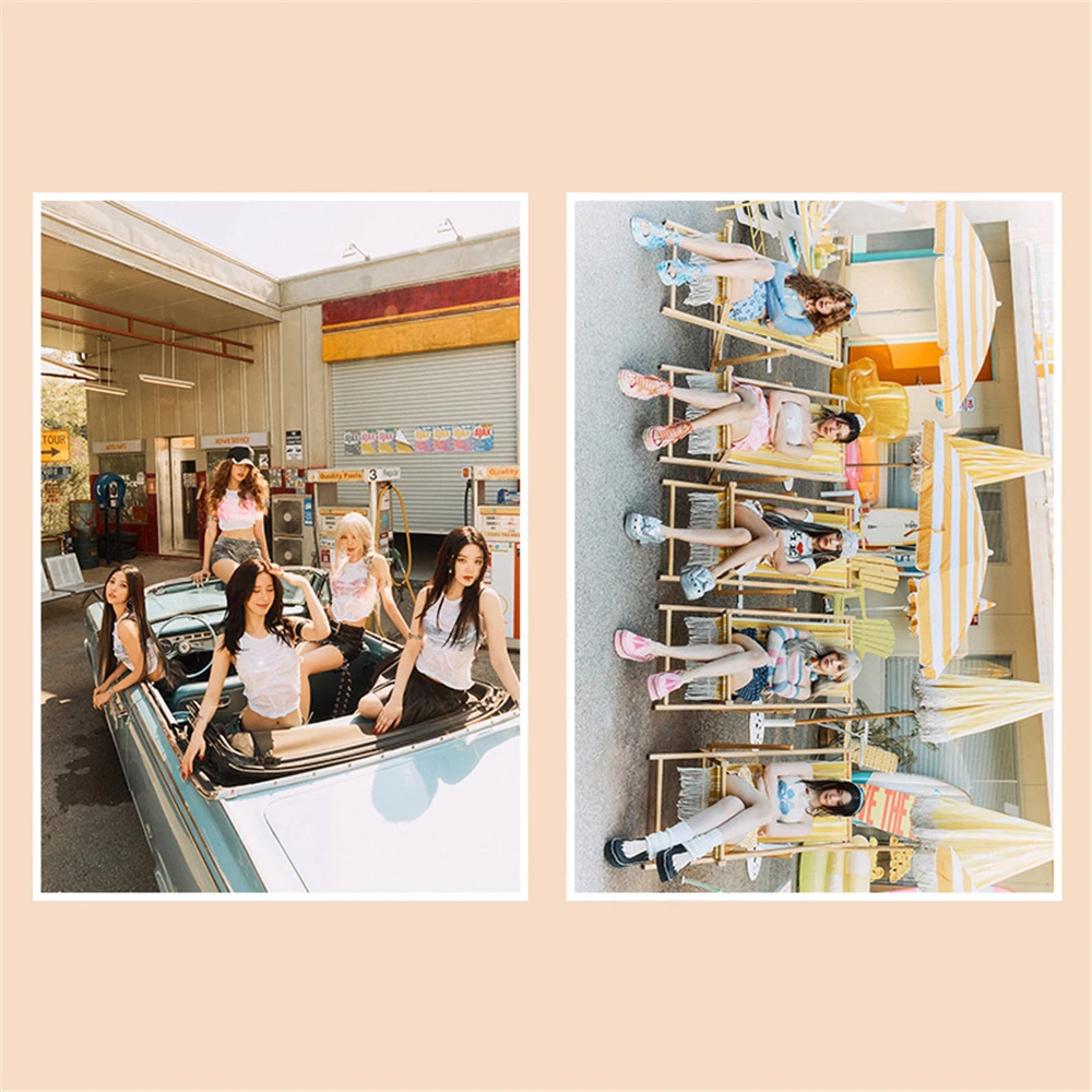 2 шт./набор KPOP (G) Фотоальбом I SWAY постер YUQI SoYeon MINNIE ShuHua самоклеящаяся наклейка на