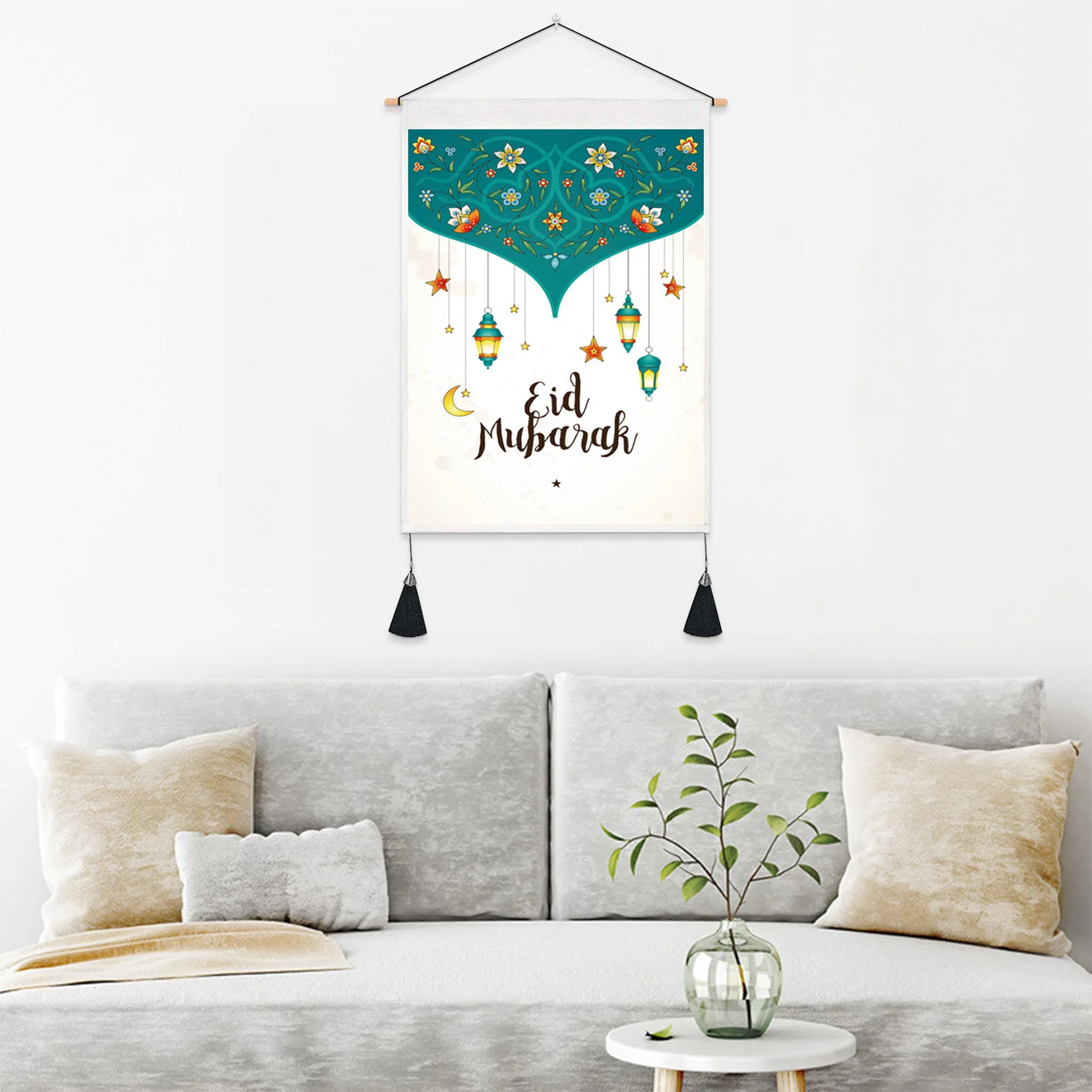 

ИД Мубарак, гобелен, Декор, фон, настенный гобелен, украшения для свадьбы, Рамадан, кареем, домашвечерние, стена