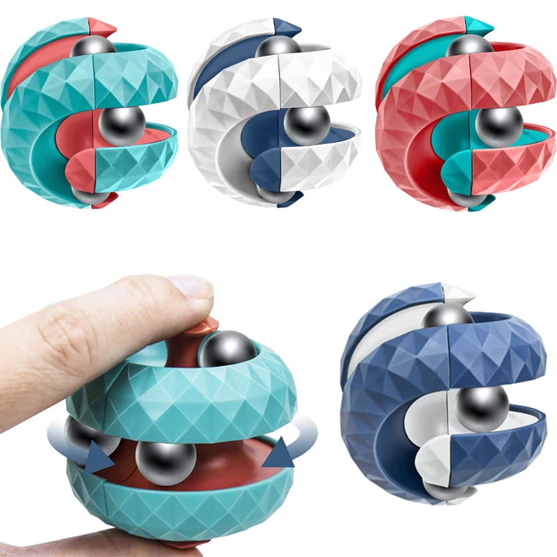

ZK50 Decompression Toy Children Orbit Ball Cube Anti Stress Sensory Toys Fidget Toys Kids Spinner Gifts for Kids Focus training