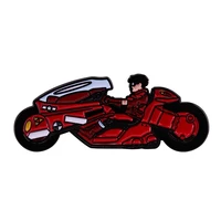 the boy on the red motorcycle enamel pin wrap clothing lapel brooch exquisite badge fashion jewelry friend gifts