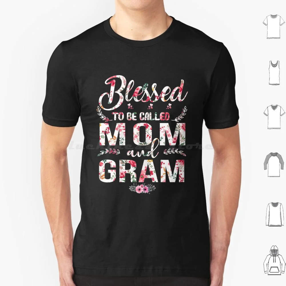 Фото Футболка Blessed To Be Called Mom And Gram для мужчин, женщин и детей, 6xl, Blessed Called Mom Gram №1