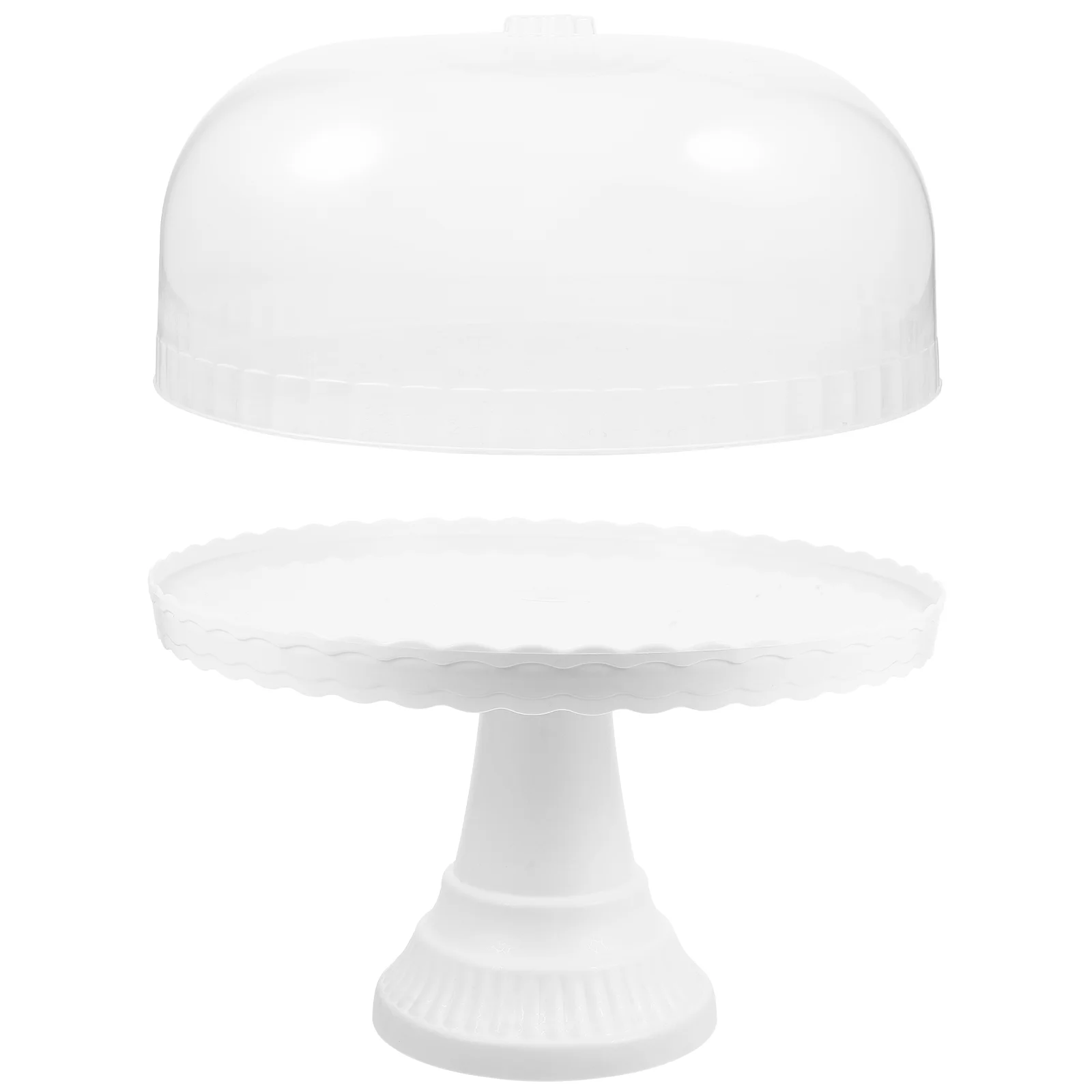 

Cake Tray Party Bakery Display Decor Fruit Stand Pp Dessert Storage Plate Cupcake