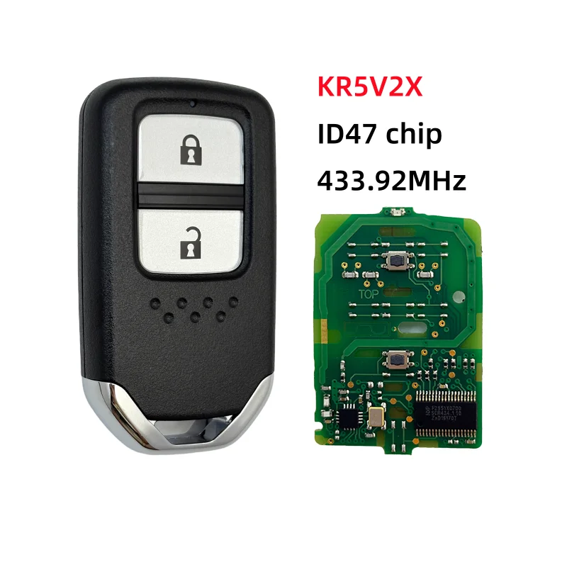 

KR5V2X 433 МГц ID47 чип дистанционного ключа для Honda City Civic Clarity CRV EX-L HR-V Jazz Odyssey Pilot XRV URV Venzel 2016-2022 2-7BNT