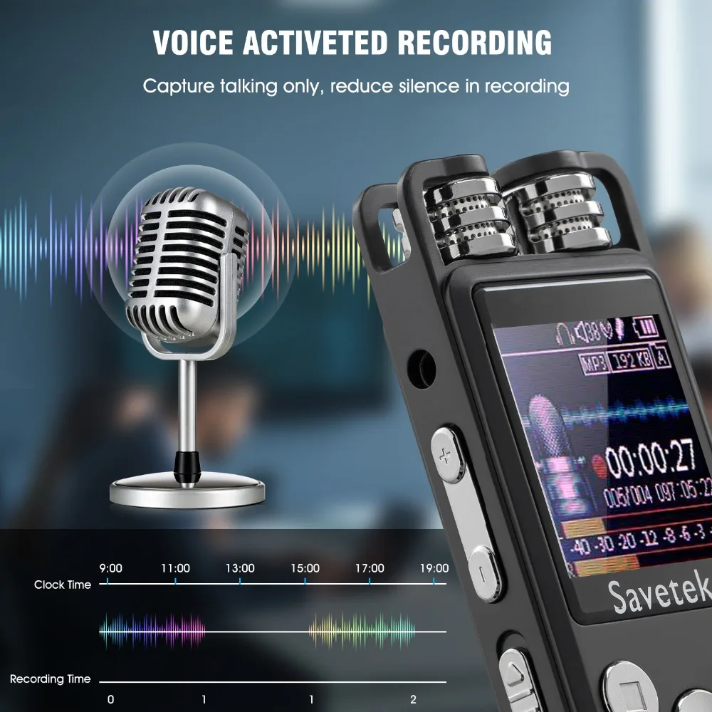 Original New All-metal Remote High-definition Noise Reduction Digital Recorder 32GB Recorder 16GB Recorder enlarge