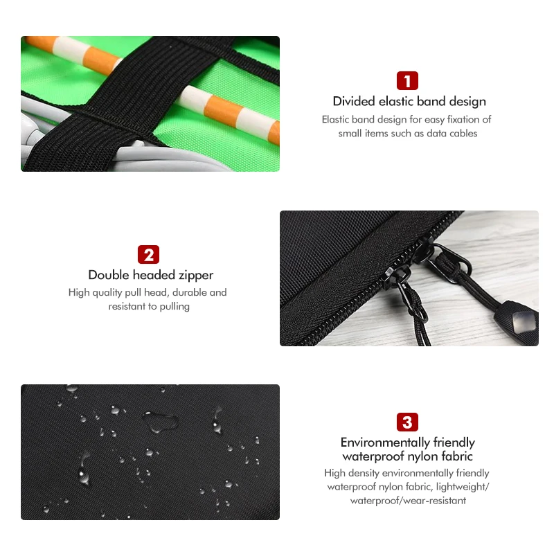 Портативная цифровая проводная сумка с логотипом автомобиля USB-зарядное