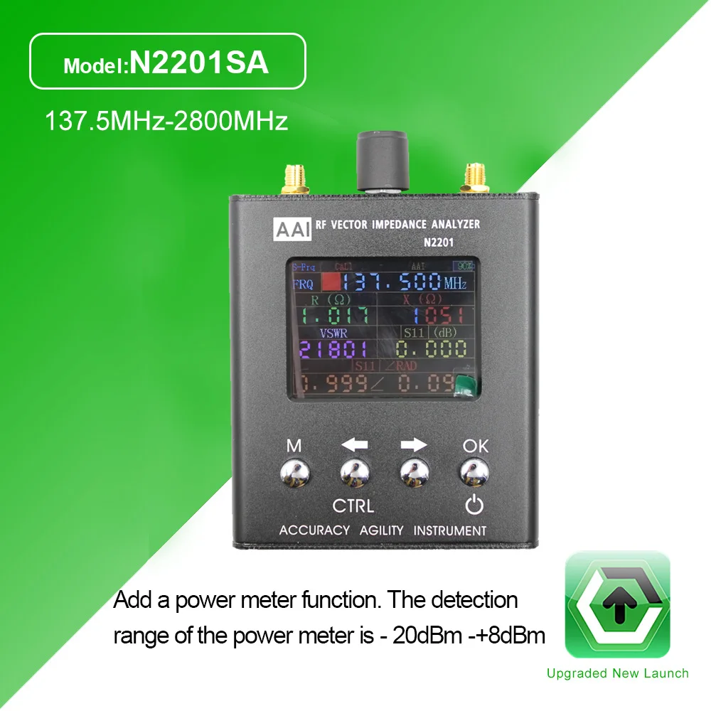 Original N2201SA 137.5MHz-2800MHz RF Vector Impedance ANT SWR Antenna Analyzer Meter Tester SMA-F Connector For Radio Antenna