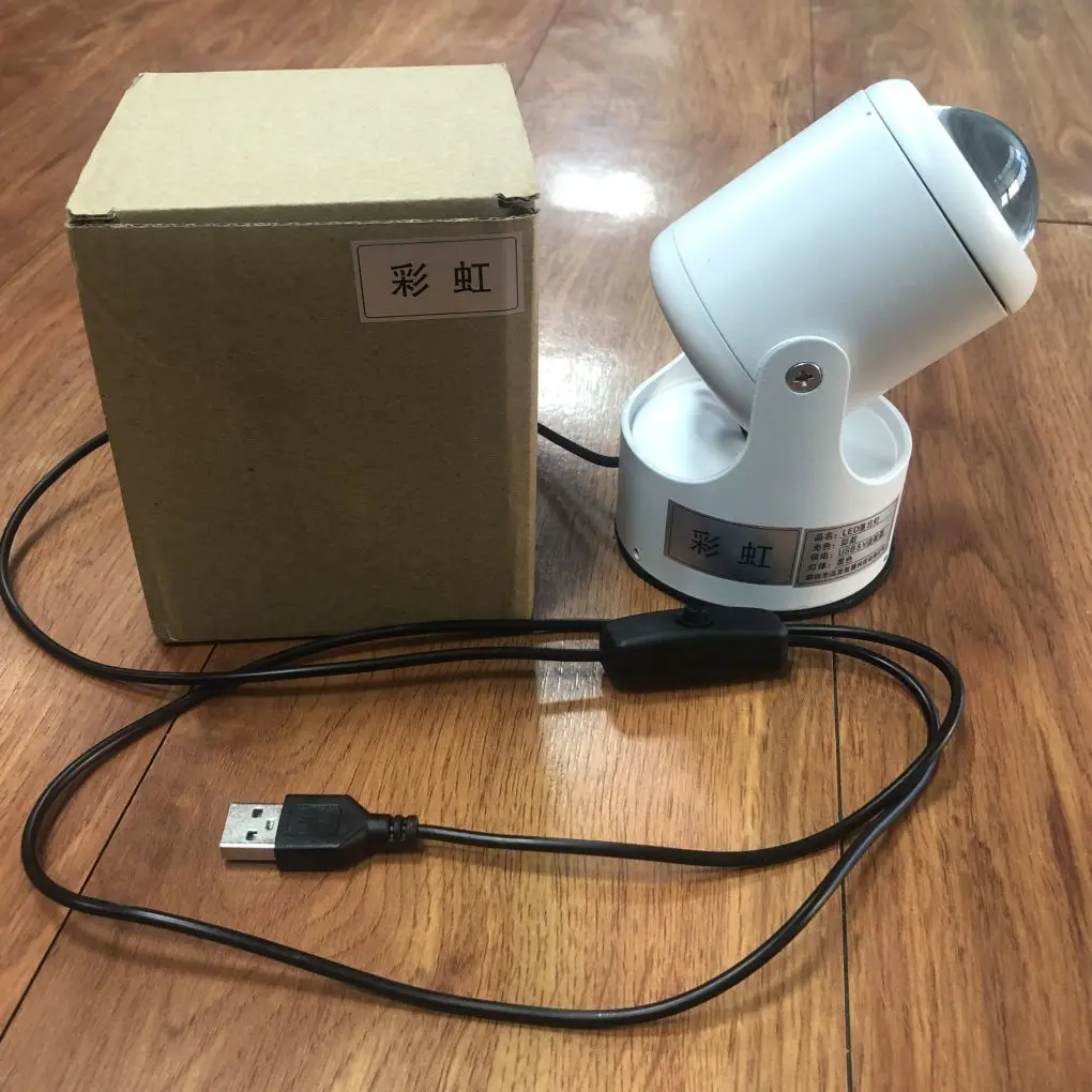 

Projector 5W Adjustable Projection Light USB Decoration Projection Lamp Coffee Shop Background Wall Decoration Colorful Sunset