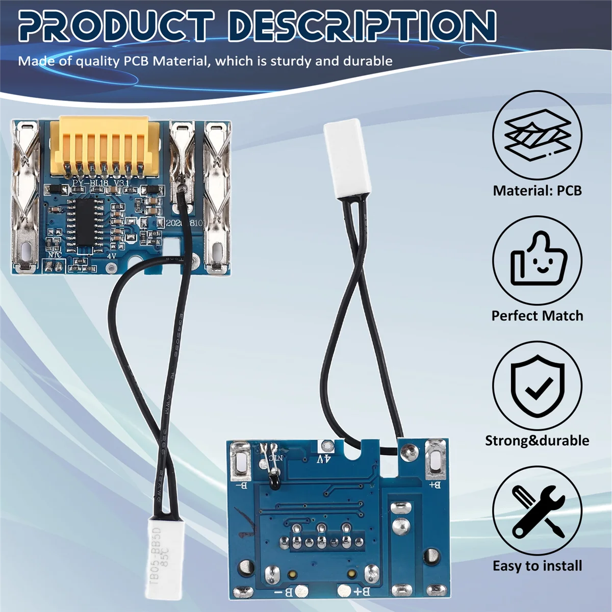 18 В сменная батарея печатная плата BMS PCB защиты от зарядки для Makita BL1830 BL1840 BL1850