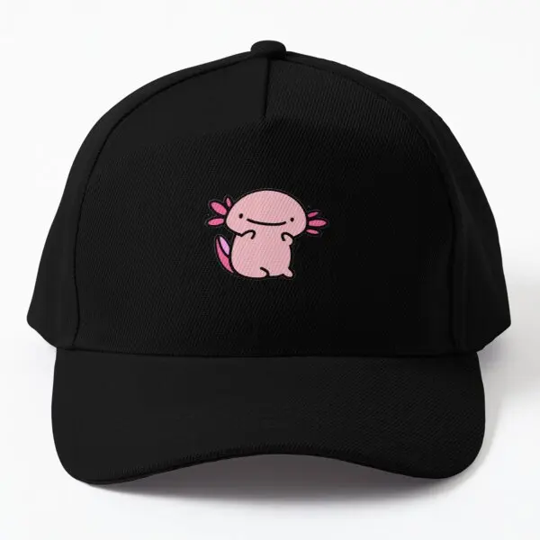 

Funny Axolotl Baseball Cap Hat Printed Czapka Casquette Summer Snapback Sun Women Outdoor Bonnet Fish Sport Black Solid Color