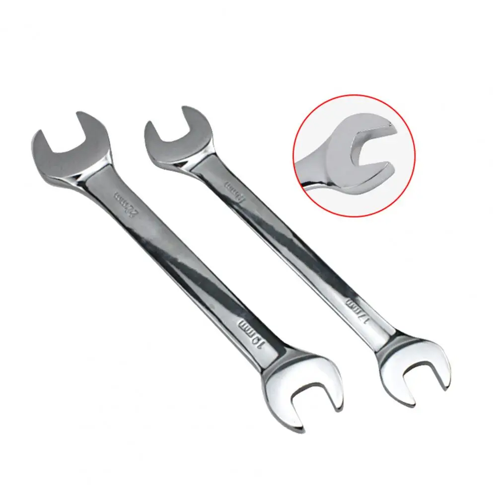 6-15mm Dual Open Head Wrench Chrome Plated Carbon Steel Double End Spanner Mirror Polished Auto Repair Hand Tools |
