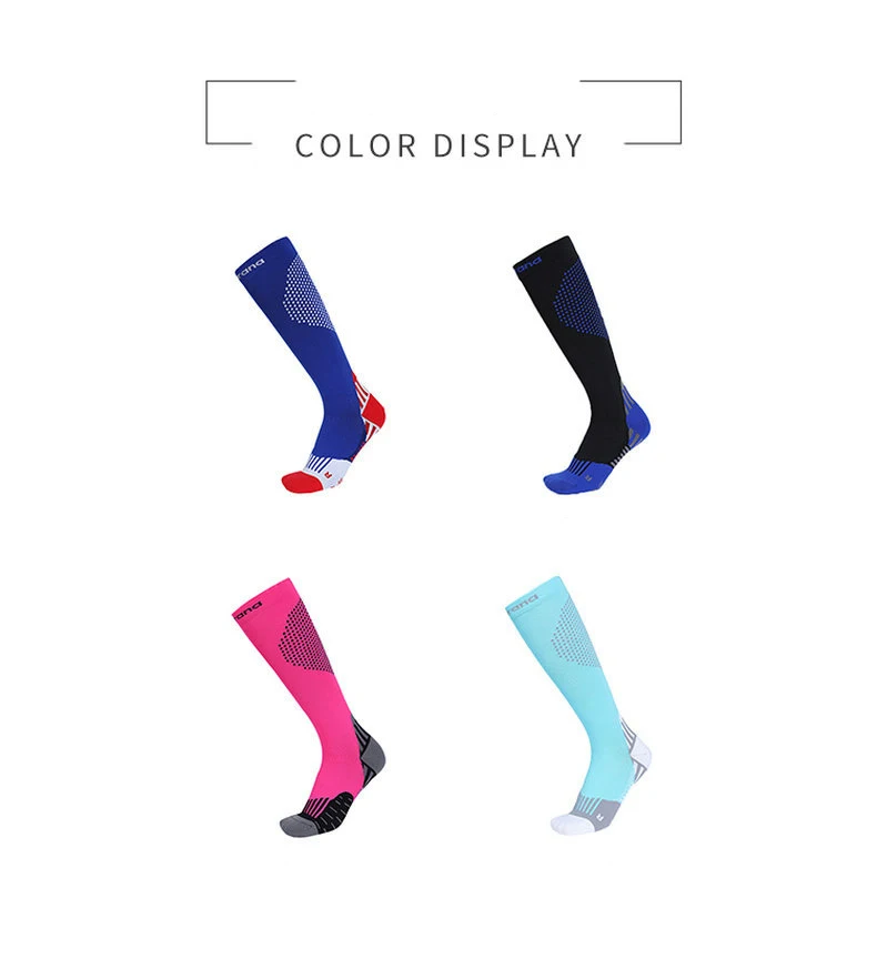 Elastic Football Socks Antiskid Calf Pressure Compression Socks Long Tube Adult Sports Running Socks Summer