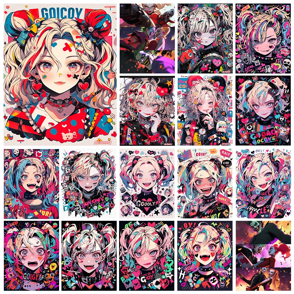 Aoger Diamond Painting 5D Sumka on Molniy Мультяшный стиль Акриловый материал Полная область