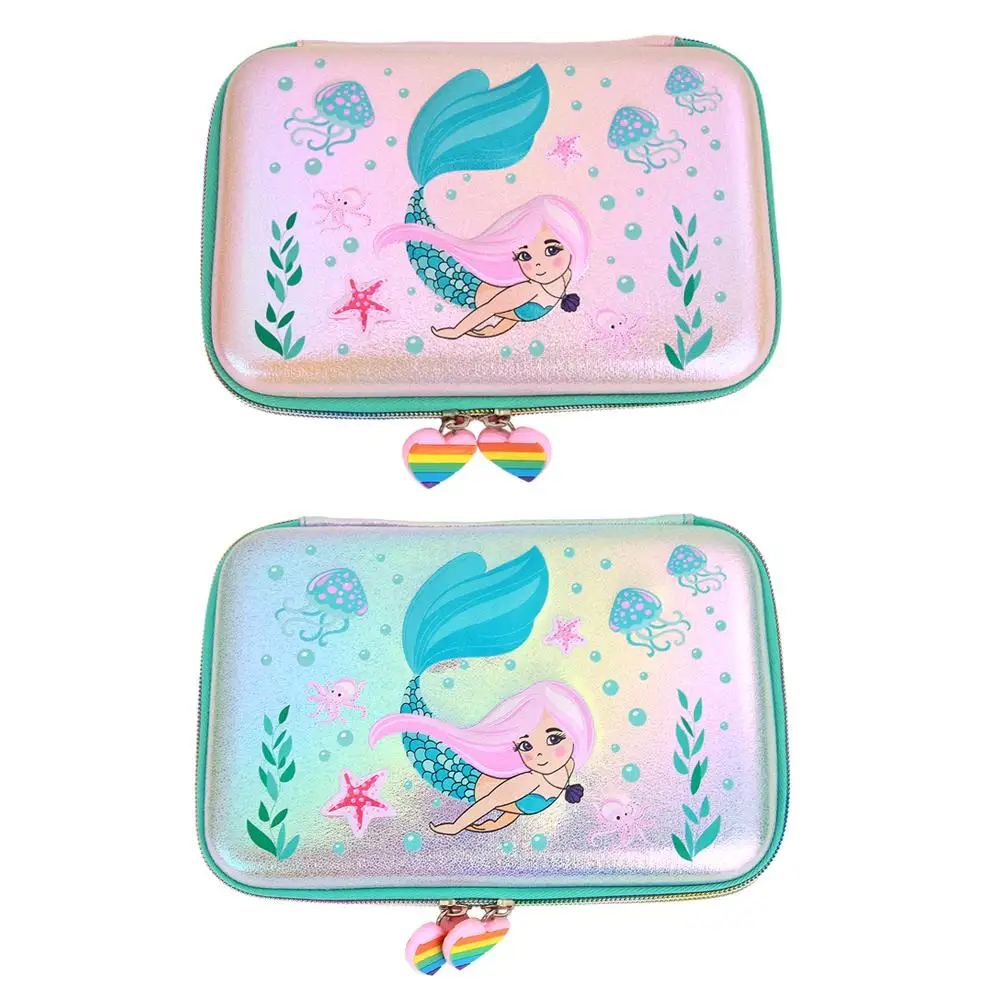

EVA Mermaid Sequin Student Pencil Case Box Stationery Cosmetic Bag Birthday Gift Thickened Leather High-grade Easy Clean