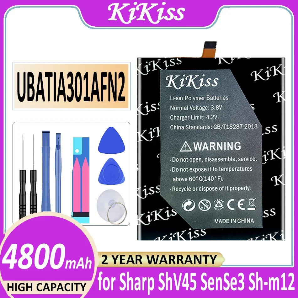 Аккумулятор UBATIA301AFN2 3900 мАч/4800 мАч для Sharp AQUO sense3 Sense 3 SH-02M RM12 SHV45 Basic SHV48 Zero 2 zero2 Bateria