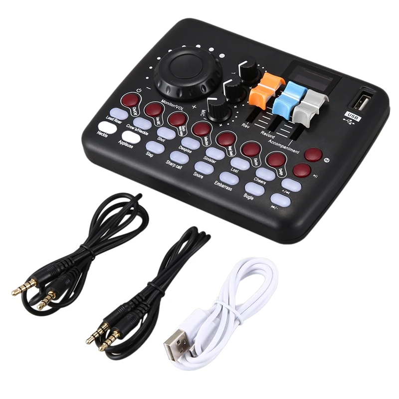 

USB Sound Card Mobile Phone Sound Card Computer Live Broadcast Equipment Set For Live Recording