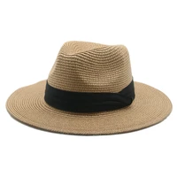 summer hats straw solid belt band women hats spring summer sun protection beach casual formal wedding sun hats gorras para mujer