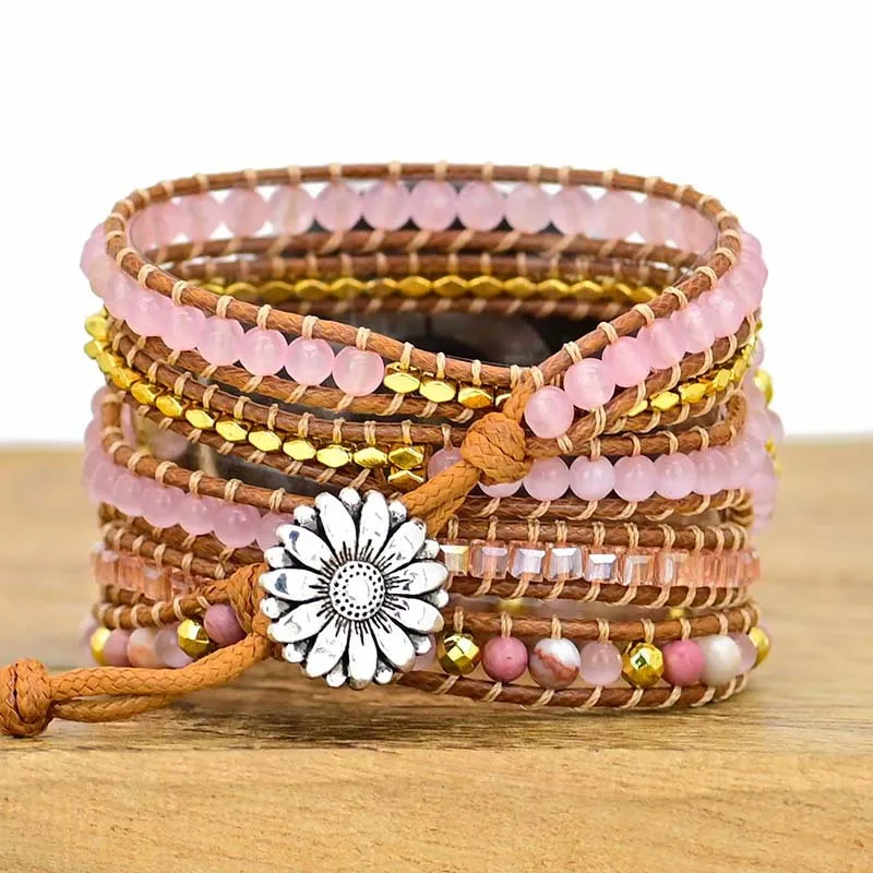 20mm 22mm Natural Stone Bohemian Bracelet Strap For Xiaomi IMILAB KW66 Watch band For Haylou RS4 Plus RT2 LS10/LS02/RT/LS05s/RS3