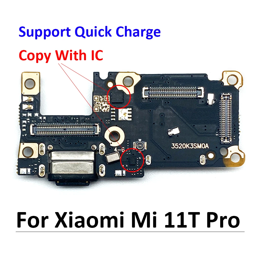 

Новый док-разъем Micro USB зарядное устройство порт для зарядки гибкий кабель плата для Xiaomi Mi 11T Mi11T с микрофоном