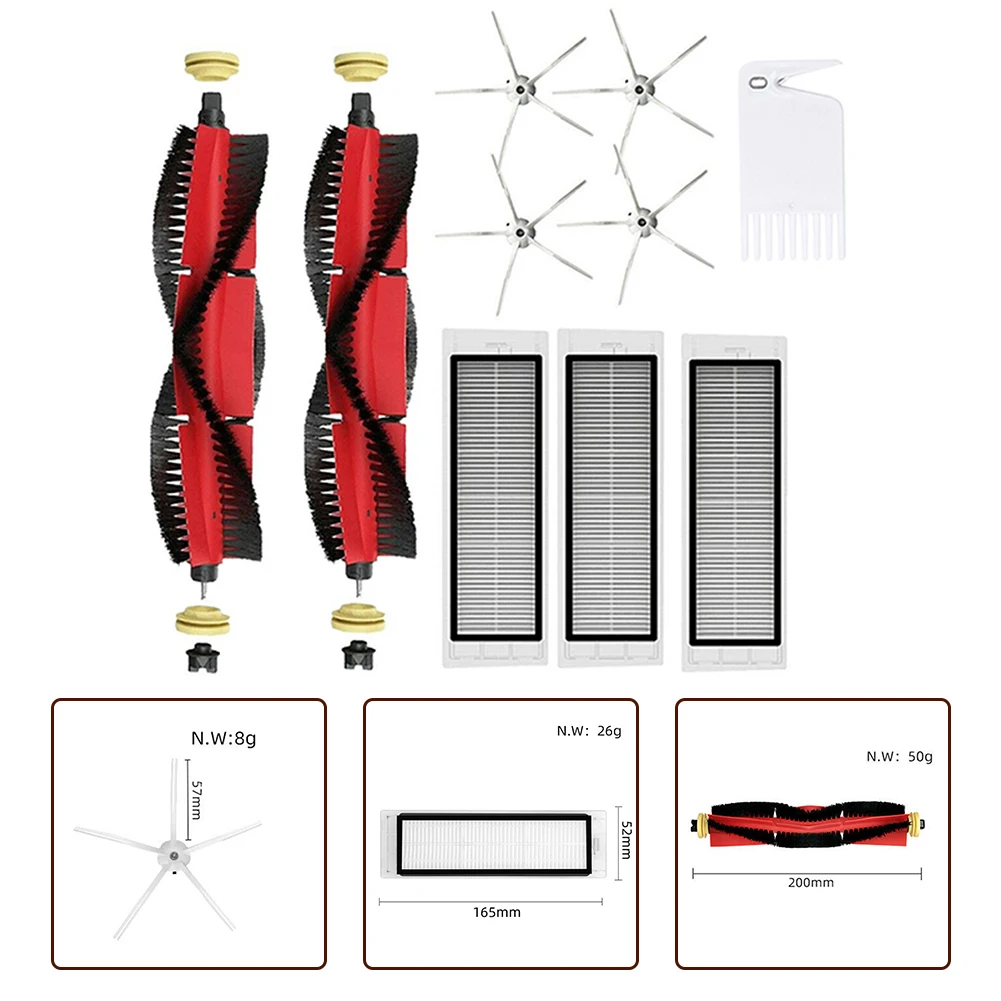 

Main Brush Mop Cloths Side Brush HEPA FilterFor S5 Max S50 S51 S55 S6 T6 T4 Pure Accessories Vacuum Cleaner Parts