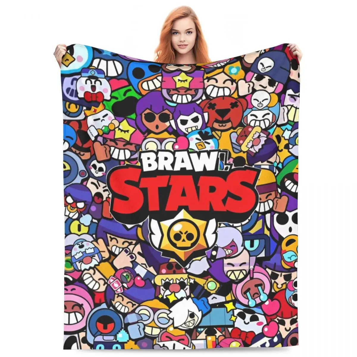 Шерстяное одеяло Braws-Star модное креативное для видеоигр дома 125*100 см