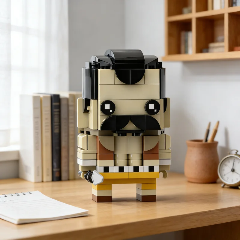 Фото Набор строительных блоков MOC Brickheadz: Крэвен-Охотник (Паук), 165 деталей. Архитектурная модель. Подарки на фестиваль. Идеи для игрушек. Образовательный набор. №1