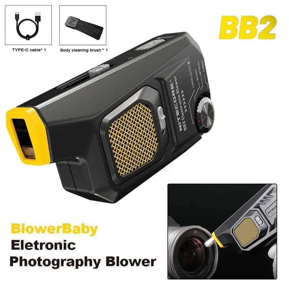 

Чистый Электрический вентилятор Nitecore Blowerbaby BB21, портативный беспроводной электронный фен, многофункциональный легкий фен для фотосъемки