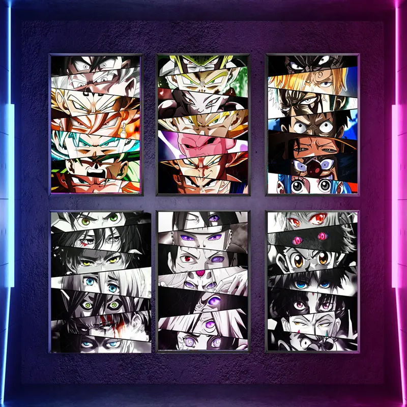 

Japanese Classic Anime Wall Art Naruto Character Sharingan Posters And Prints Canvas Painting Living Home Room Decor Picture
