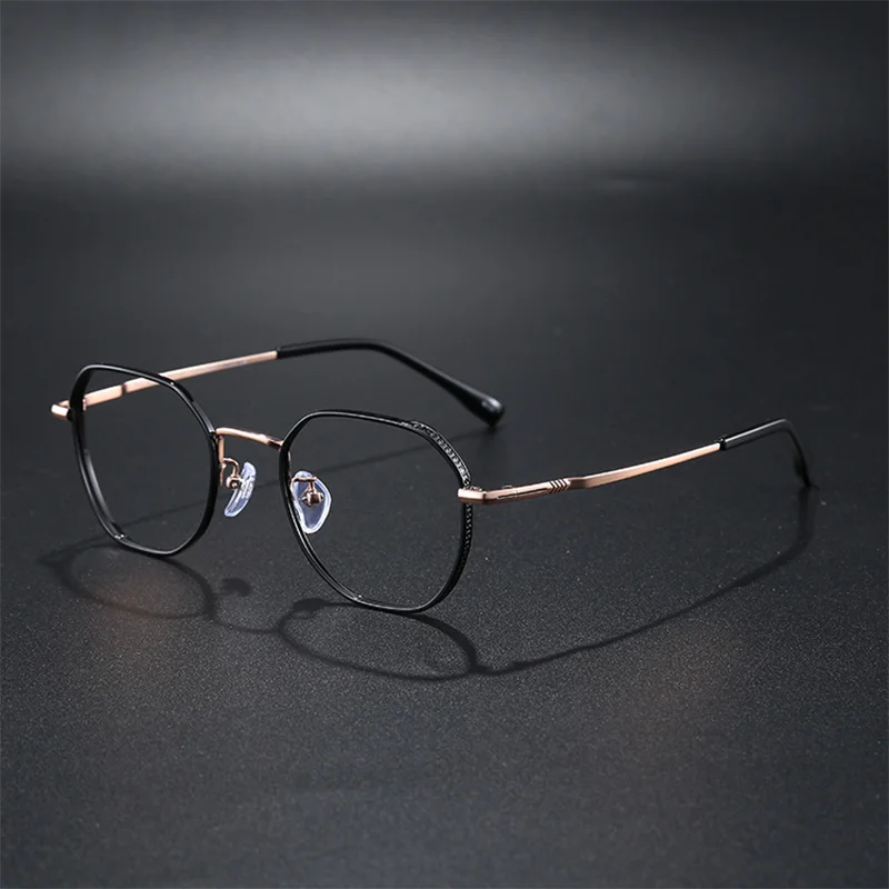 Pure Titanium Glasses Frame for Male Light Luxury Brand Hand-made Ultra-light Myopic Eyeglasses Prescription