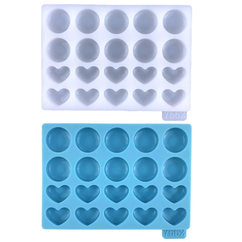 

Round Heart Shape Silicone Keychain Mould Silicone Material DIY Hand-Making Tool Dropshipping