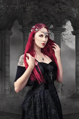 

Rosetic New Designed Vintage Goth Women Dress Short Sleeve Printing Slim Pullover Gothic Style Sexy Ladies Suspender Dress 2023