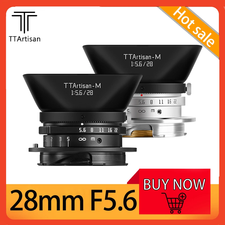 

TTArtisan 28mm F5.6 Full Frame Portable MF Lens Large Aperture Prime Lens for Leica M-Mount Cameras