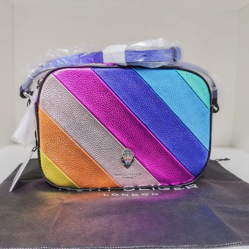 2023 New Rainbow Small Square Camera Bag London Luxury Design Women Bags One-shoulder Crossbody Messenger Bags bolso