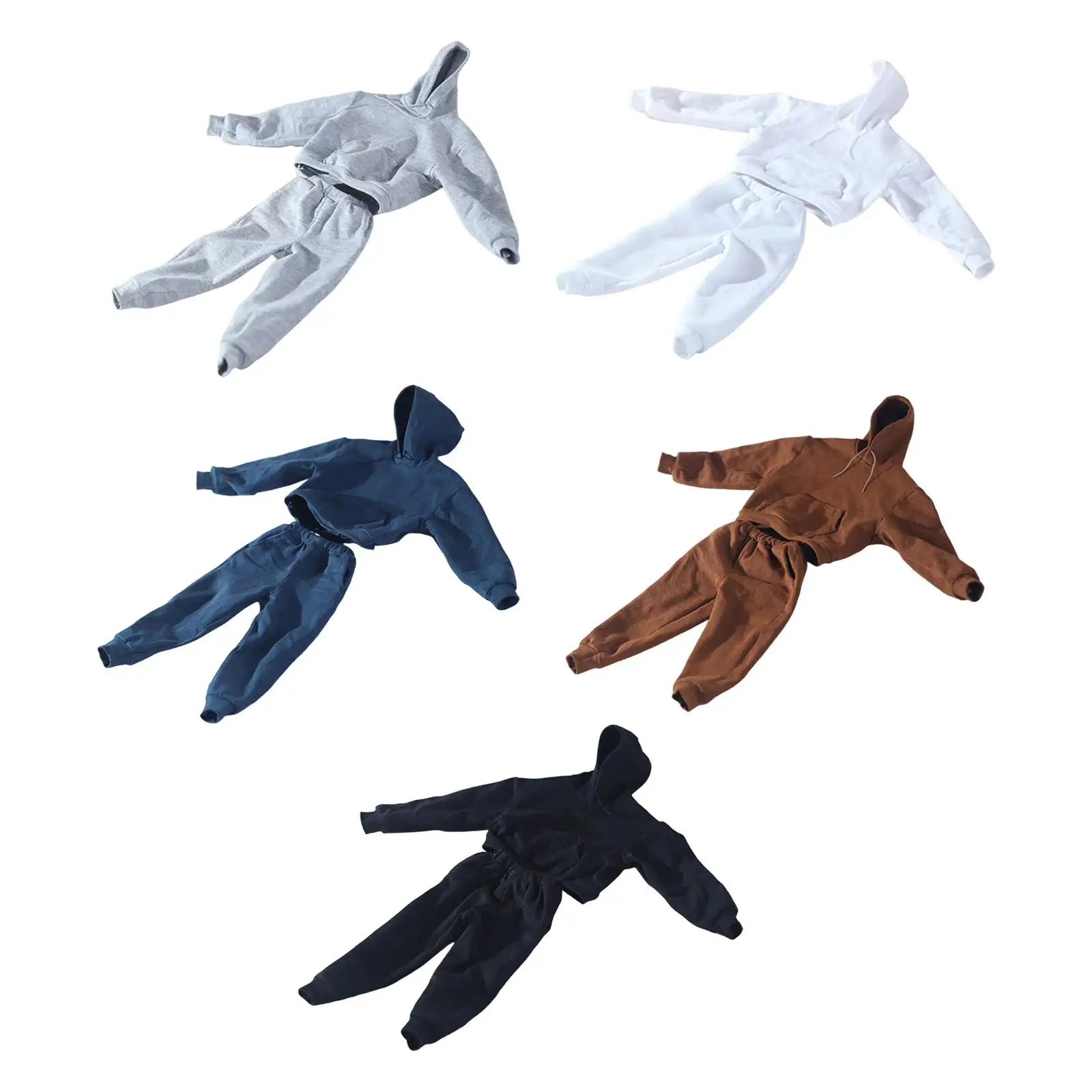 

1/6 Scale Hoodie and Pants Handmade Doll Clothes Miniature Clothing for 12in Men Action Figures Doll Model Dress up Accessories