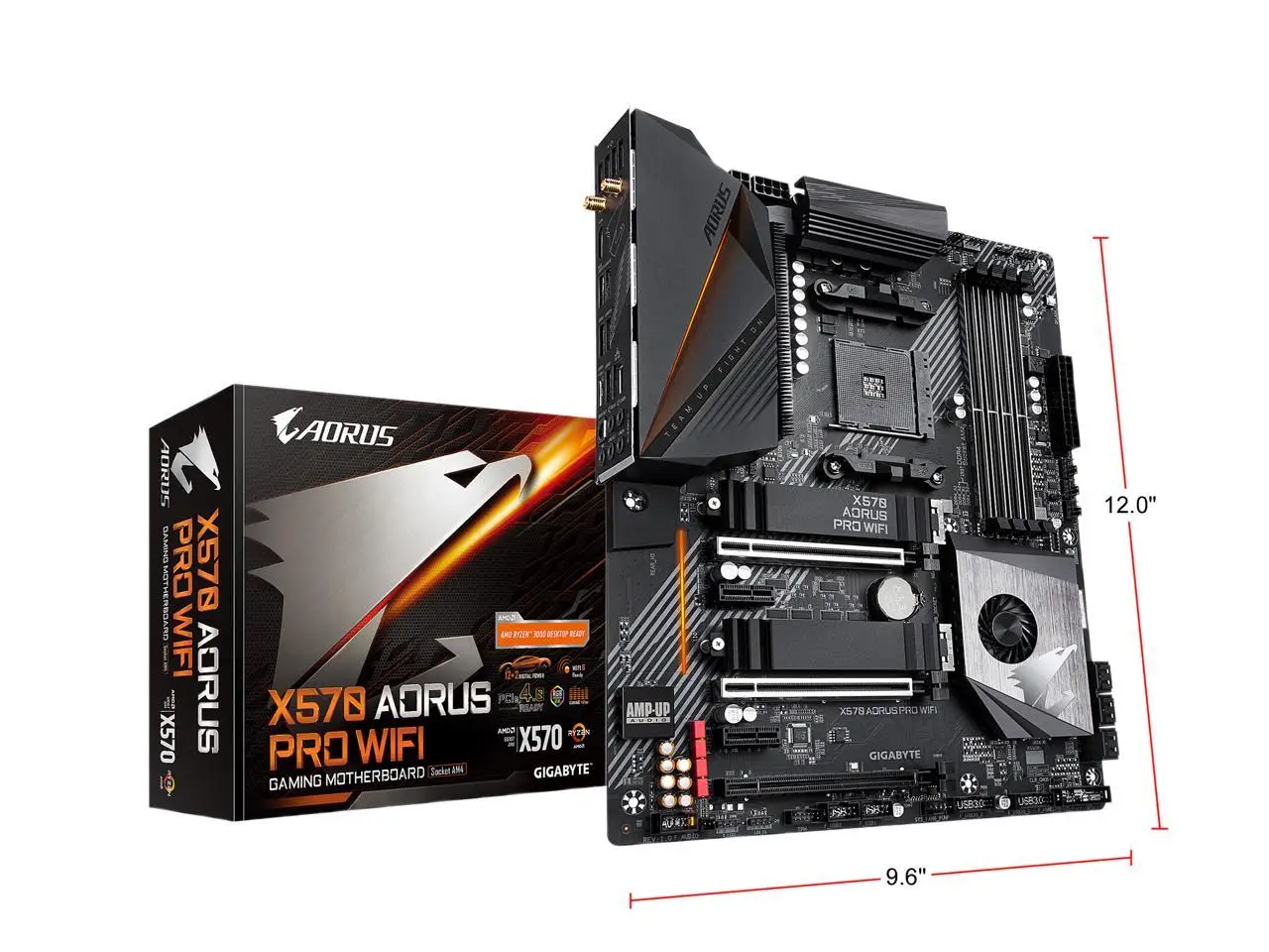 

Gigabyte GA X570 AORUS PRO WIFI Computer USB3.0 M.2 Nvme SSD Motherboard AM4 DDR4 X570 Desktop Mainboard